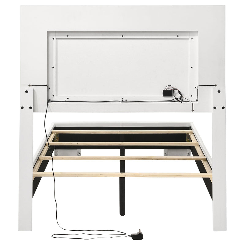 Coaster Furniture Felicity 203500T Wood Twin LED Panel Bed - White High Gloss IMAGE 8