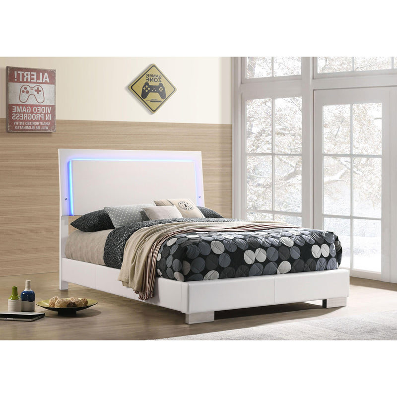 Coaster Furniture Felicity 203500F Wood Full LED Panel Bed - White High Gloss IMAGE 11