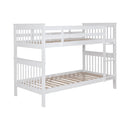 Coaster Furniture Chapman 460244N Wood Twin Over Twin Bunk Bed - White IMAGE 1