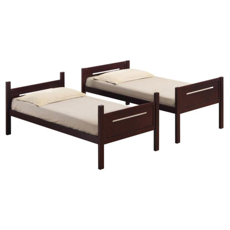 Coaster Furniture Littleton 405051BRN Wood Twin Over Twin Bunk Bed - Espresso IMAGE 4