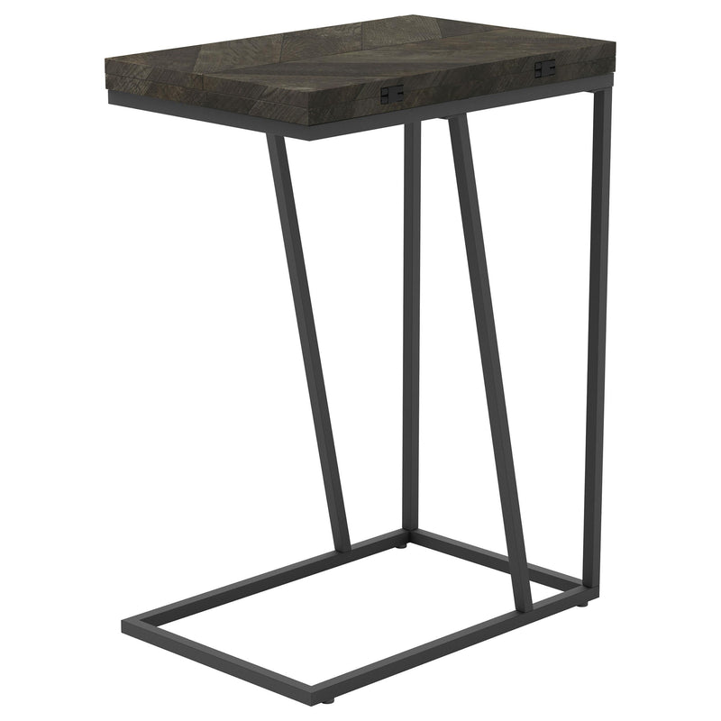 Coaster Furniture Carly 931156 Expandable Engineered Wood C-Shaped Side Table - Grey IMAGE 4