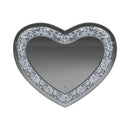 Coaster Furniture Aiko 961535 36 x 30 Inch Heart Shaped LED Light Wall Mirror - Silver IMAGE 4