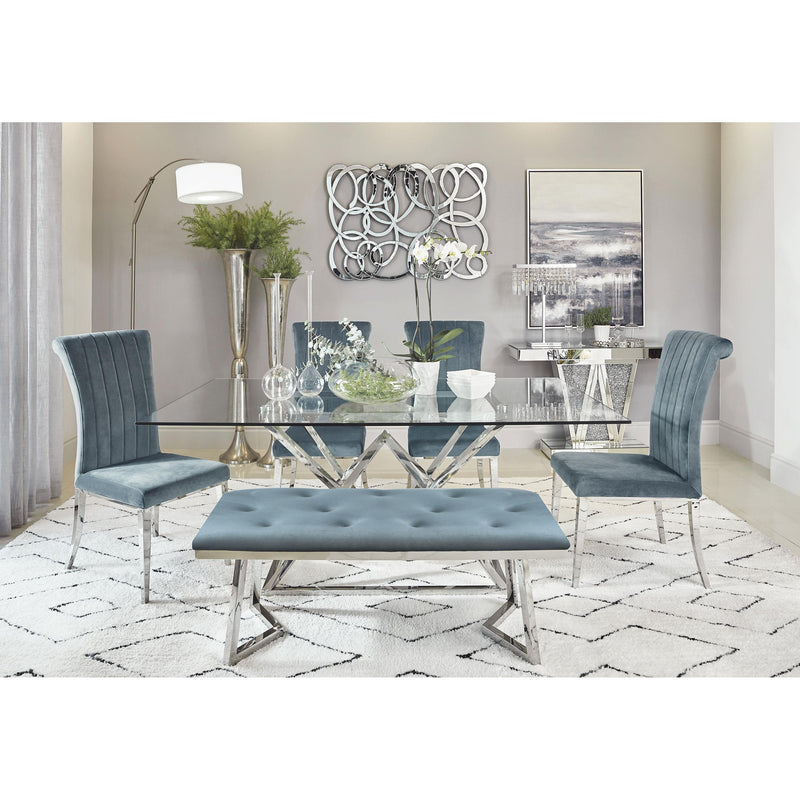 Coaster Furniture Beaufort 109452 Upholstered Dining Side Chair - Steel Grey IMAGE 10