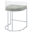 Coaster Furniture Thermosolis 183405 Clear Acrylic Counter Chair - Chrome IMAGE 7