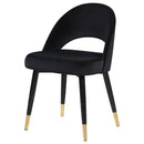 Coaster Furniture Lindsey 193562 Upholstered Dining Side Chair - Black IMAGE 3