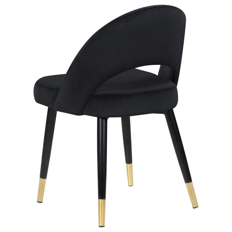 Coaster Furniture Lindsey 193562 Upholstered Dining Side Chair - Black IMAGE 5
