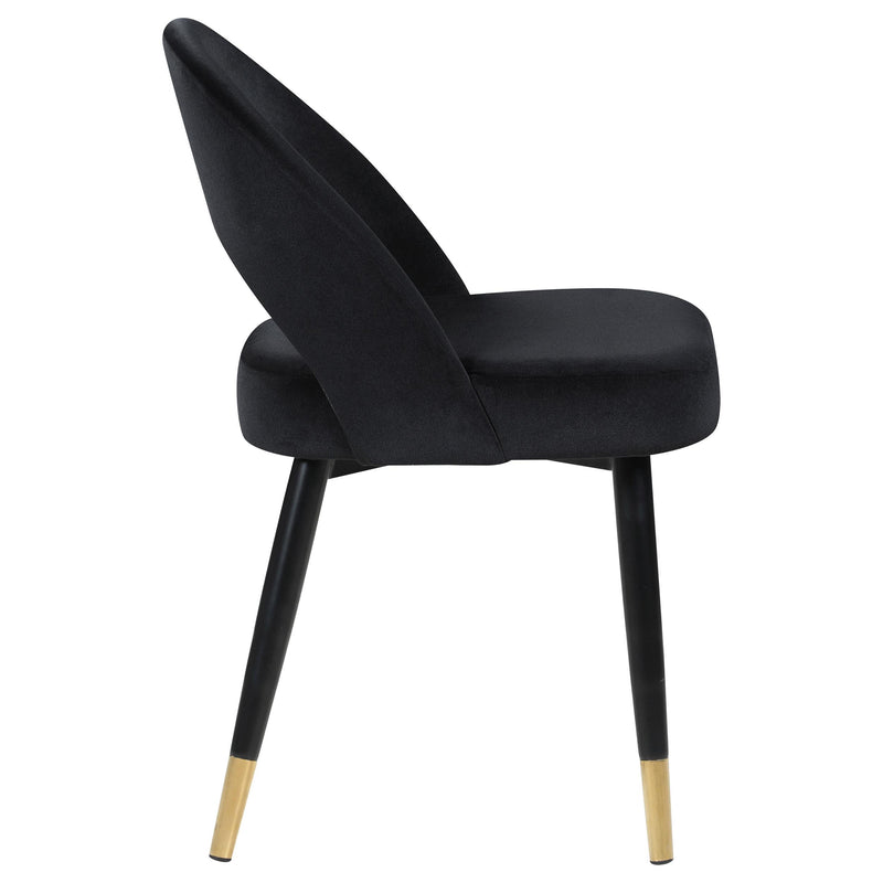 Coaster Furniture Lindsey 193562 Upholstered Dining Side Chair - Black IMAGE 8