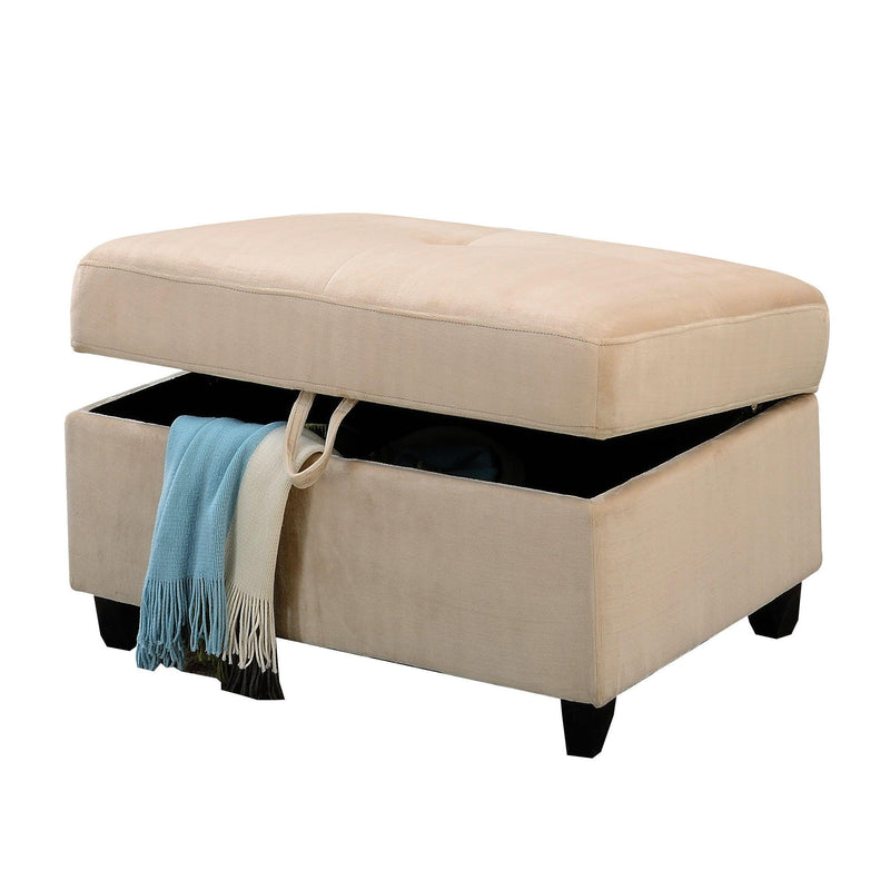 Calgary Furniture Emporium Belville Fabric Storage Ottoman 52708 IMAGE 1