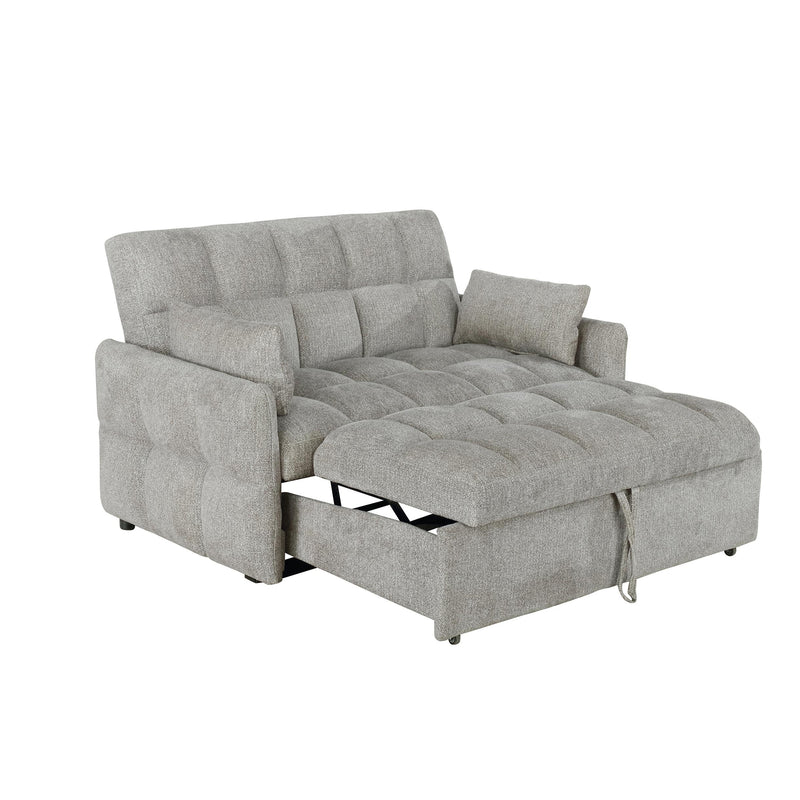 Coaster Furniture Cotswold 508307 Upholstered Convertible Sleeper Sofa Bed - Light Grey IMAGE 2