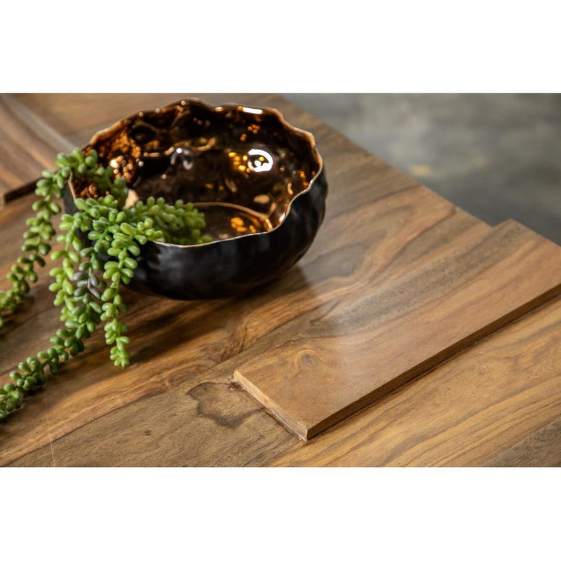 Coaster Furniture Samira 724138 Square Solid Wood Coffee Table - Natural Sheesham IMAGE 8