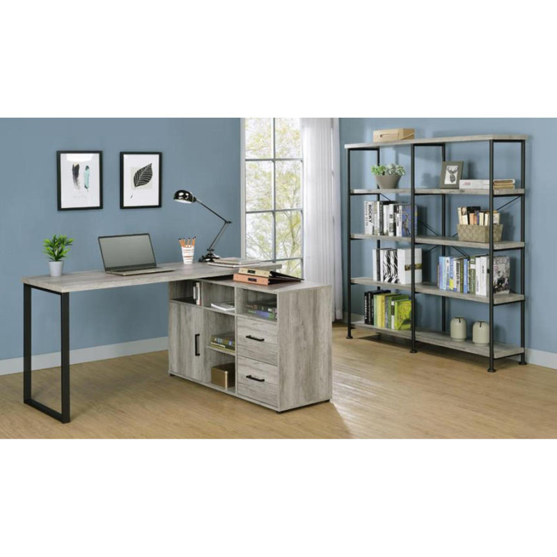Coaster Furniture Hertford 804462 59-inch L-Shape Computer Desk - Grey Driftwood IMAGE 14