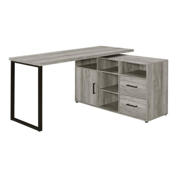Coaster Furniture Hertford 804462 59-inch L-Shape Computer Desk - Grey Driftwood IMAGE 1