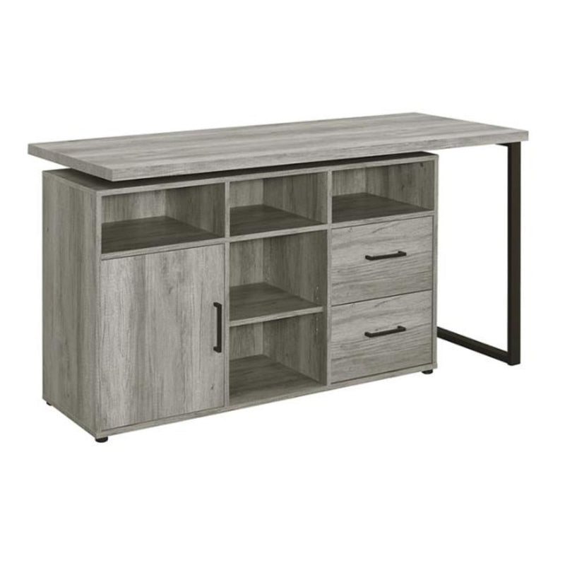 Coaster Furniture Hertford 804462 59-inch L-Shape Computer Desk - Grey Driftwood IMAGE 3