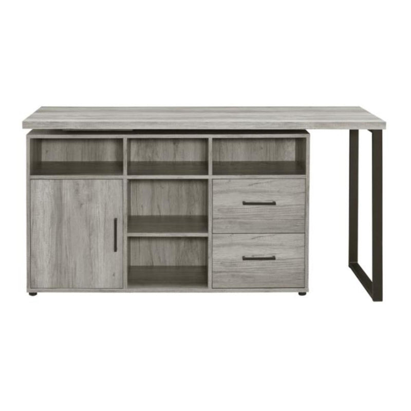 Coaster Furniture Hertford 804462 59-inch L-Shape Computer Desk - Grey Driftwood IMAGE 6