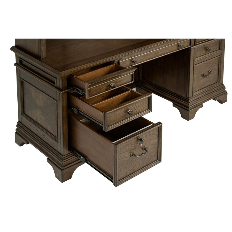 Coaster Furniture Hartshill 881282 66-inch 5-Drawer Credenza Office Desk - Burnish Oak IMAGE 13