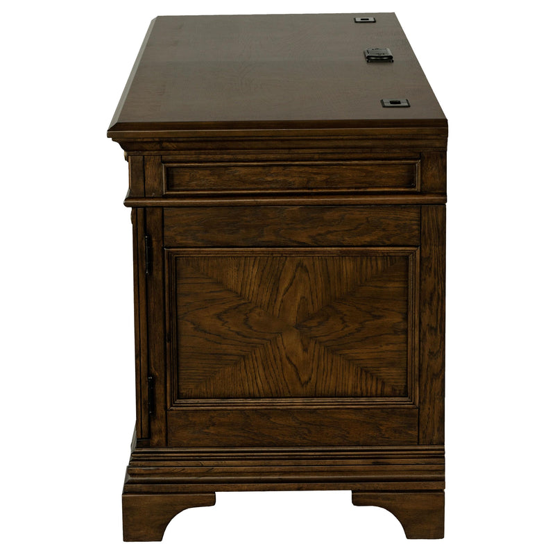 Coaster Furniture Hartshill 881282 66-inch 5-Drawer Credenza Office Desk - Burnish Oak IMAGE 4