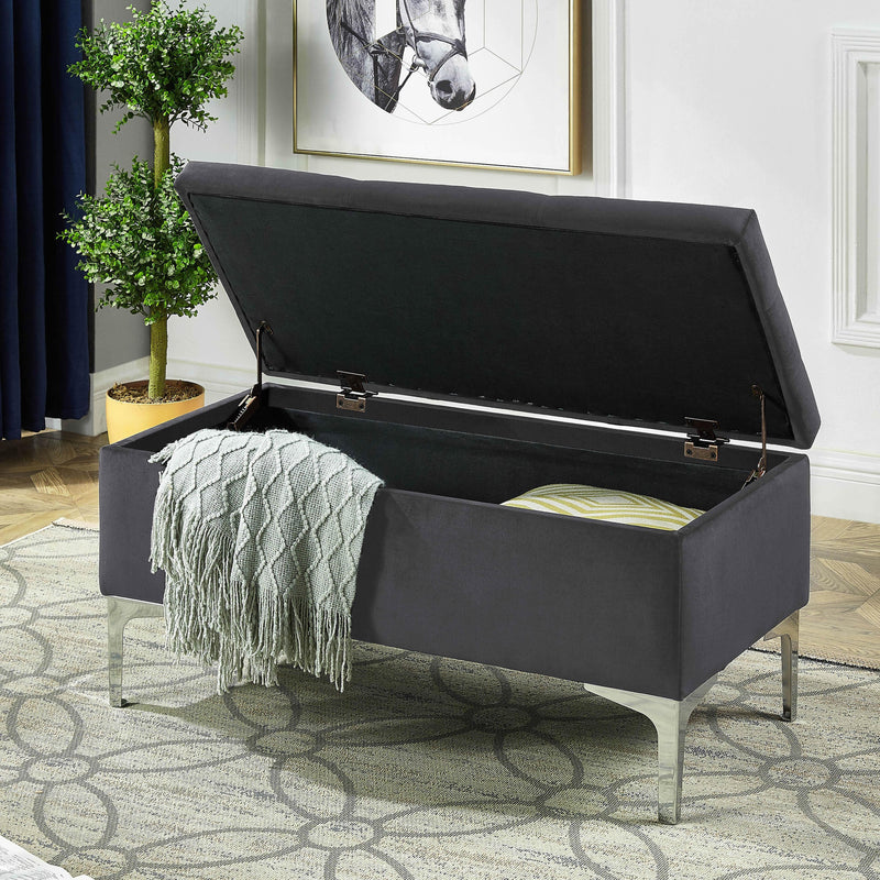 IFDC IF 6255 Storage Bench - Grey IMAGE 2
