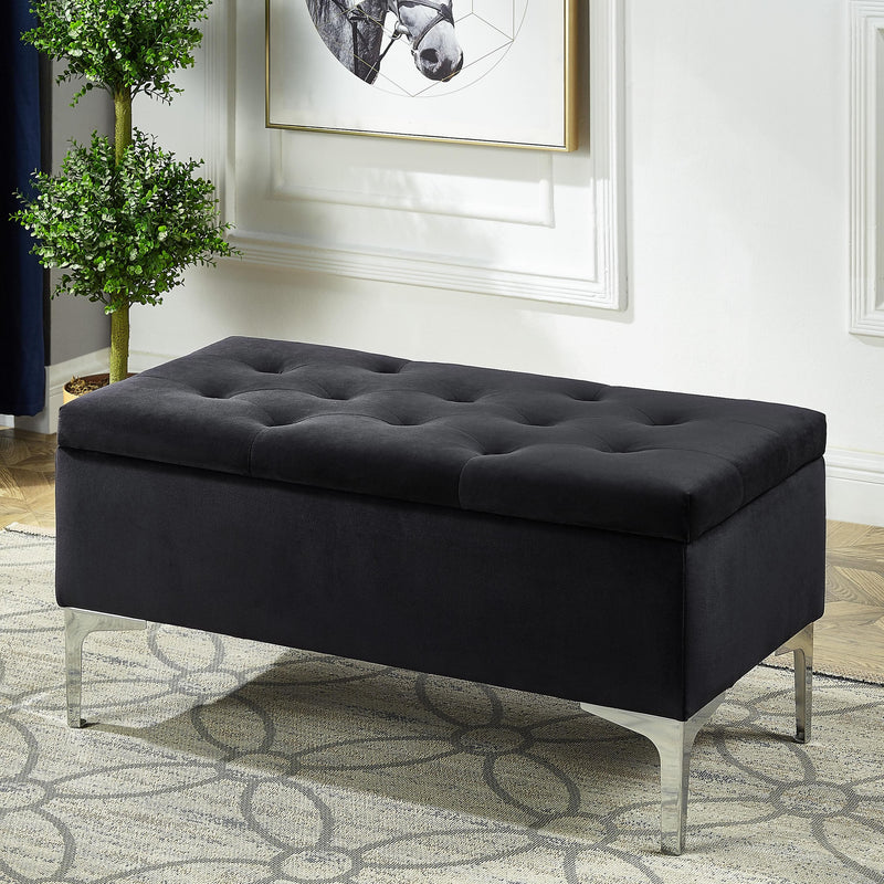 IFDC IF 6256 Storage Bench - Black IMAGE 1