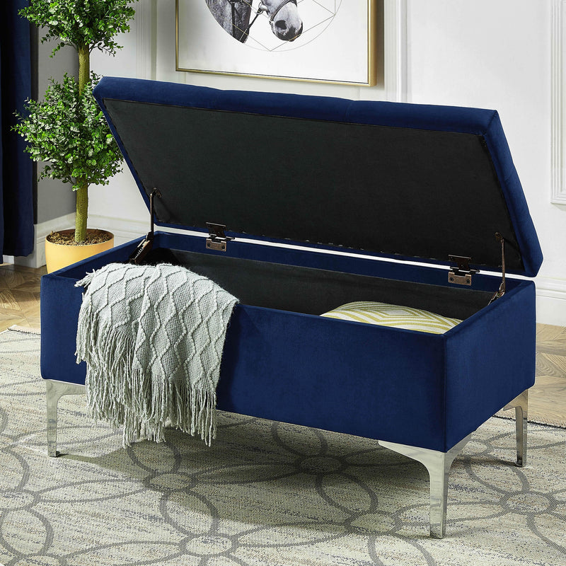 IFDC IF 6257 Storage Bench - Blue IMAGE 2