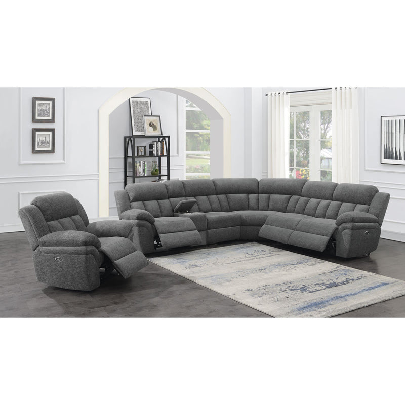 Coaster Furniture Bahrain 609540P 6 pc Power Reclining Sectional IMAGE 2
