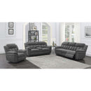 Coaster Furniture Bahrain 609543P Upholstered Power Glider Recliner - Charcoal IMAGE 11