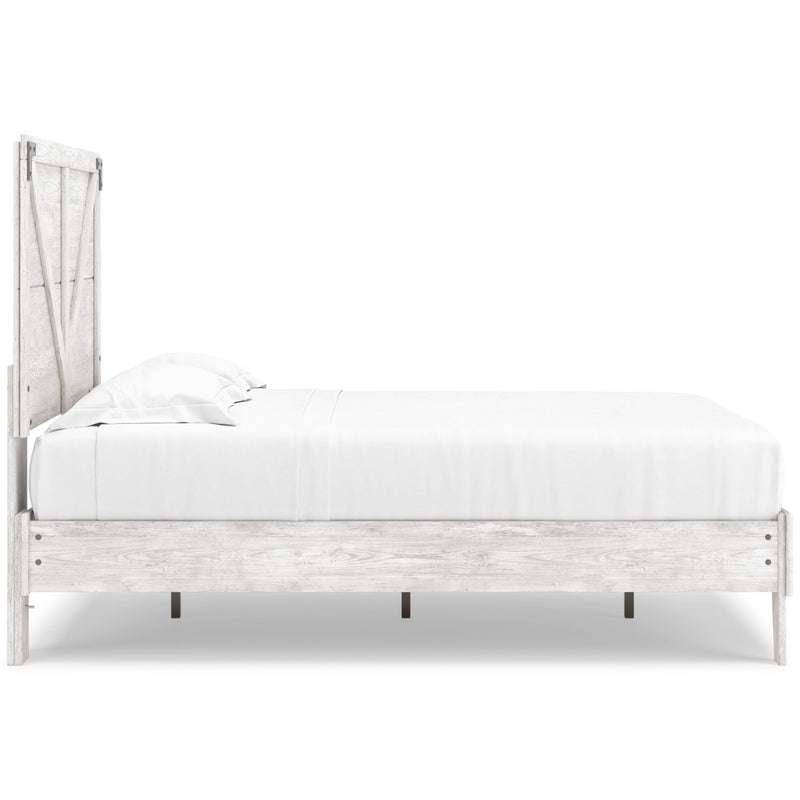  Signature Design by Ashley Shawburn EB4121B2 Full Crossbuck Panel Platform Bed IMAGE 3