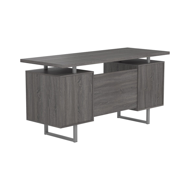 Coaster Furniture Lawtey 800521 60-inch 2-Drawer Office Computer Desk - Weathered Grey IMAGE 6