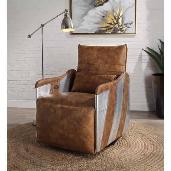 Calgary Furniture Emporium Qalurne Power Leather Recliner 59942 IMAGE 1