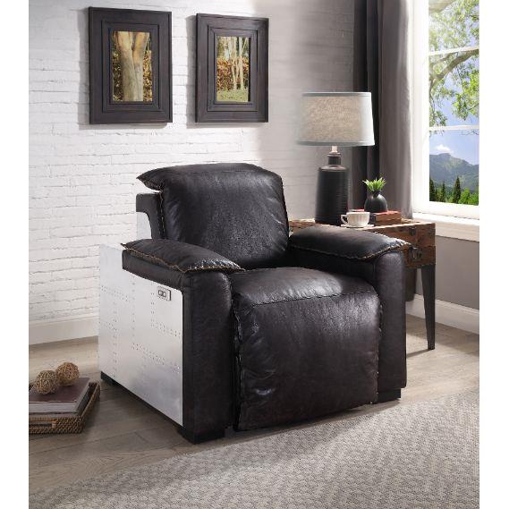 Calgary Furniture Emporium Misezon Power Leather Recliner 59943 IMAGE 14