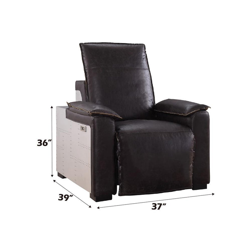 Calgary Furniture Emporium Misezon Power Leather Recliner 59943 IMAGE 16