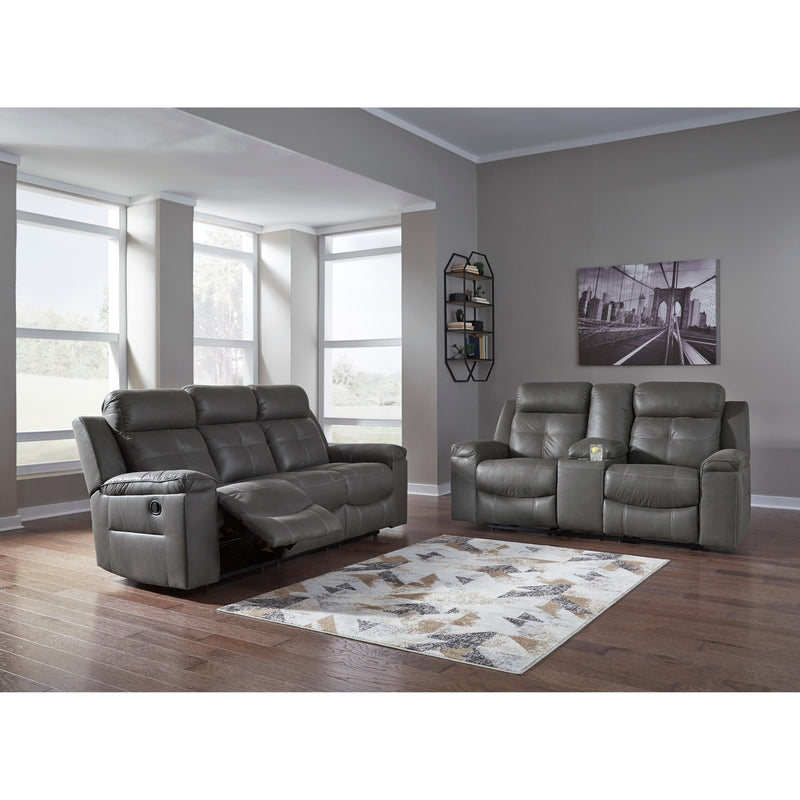 Signature Design by Ashley Jesolo 8670594C Double Reclining Loveseat with Console IMAGE 8