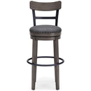 Signature Design by Ashley Caitbrook D388-230 Tall Upholstered Swivel Barstool IMAGE 2