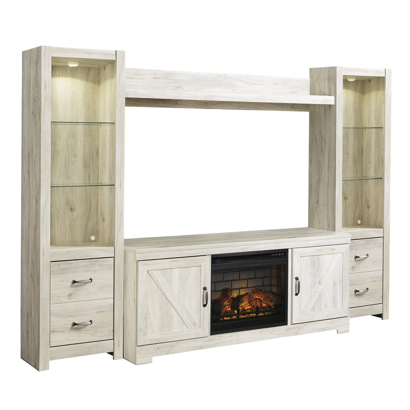  Signature Design by Ashley Bellaby W331W8 4 pc Entertainment Center with Electric Fireplace IMAGE 1