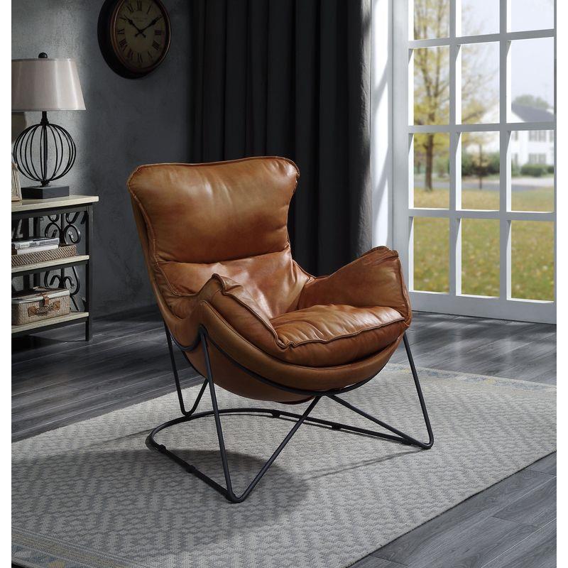 Calgary Furniture Emporium Thurshan Stationary Leather Look Accent Chair 59945 IMAGE 9