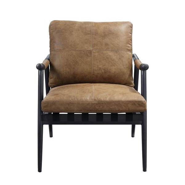 Calgary Furniture Emporium Anzan Stationary Leather Look Accent Chair 59949 IMAGE 1