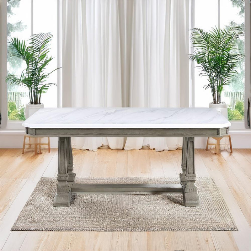 Calgary Furniture Emporium Zumala Dining Table with Trestle Base 73260 IMAGE 5