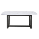 Calgary Furniture Emporium Madan Dining Table with Marble Top and Trestle Base DN00059 IMAGE 3