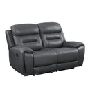 Calgary Furniture Emporium Lamruil Reclining Leather Loveseat LV00073 IMAGE 1