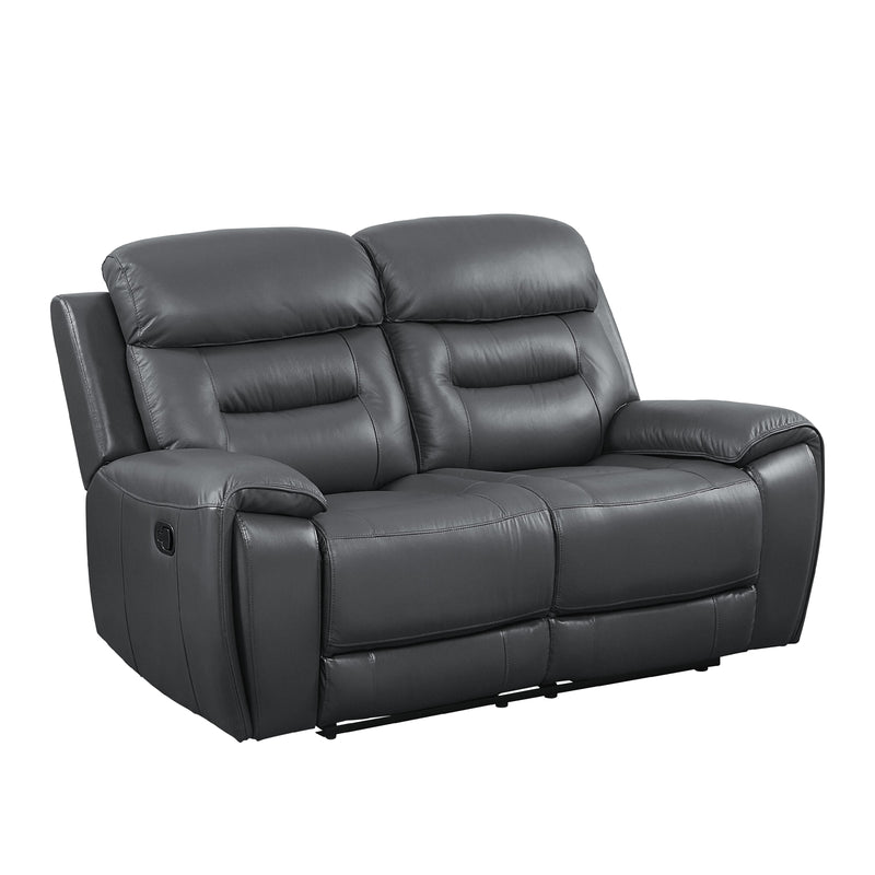 Calgary Furniture Emporium Lamruil Reclining Leather Loveseat LV00073 IMAGE 2