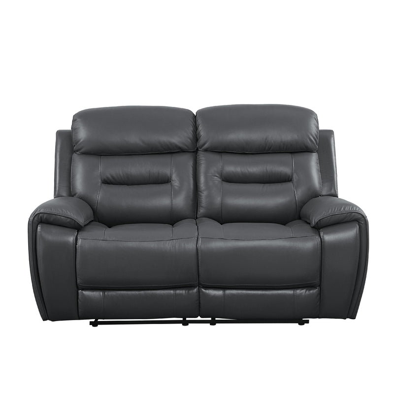 Calgary Furniture Emporium Lamruil Reclining Leather Loveseat LV00073 IMAGE 3