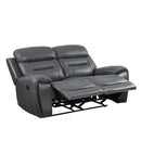 Calgary Furniture Emporium Lamruil Reclining Leather Loveseat LV00073 IMAGE 6