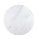 Calgary Furniture Emporium Round Gerardo Dining Table with Marble Top and Pedestal Base DN00090 IMAGE 3