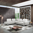 Calgary Furniture Emporium Turano Fabric and Leather Look 2 pc Sectional LV00215 IMAGE 1