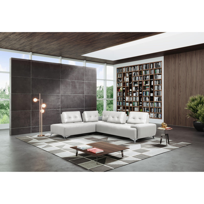 Calgary Furniture Emporium Turano Fabric and Leather Look 2 pc Sectional LV00215 IMAGE 2