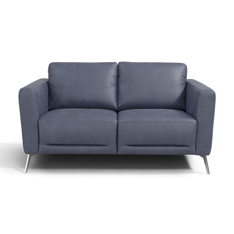 Calgary Furniture Emporium Astonic Stationary Fabric and Leather Look Loveseat LV00213 IMAGE 2