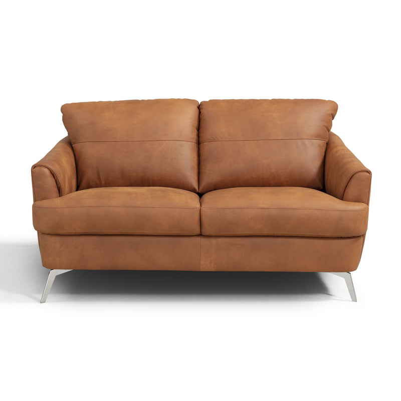 Calgary Furniture Emporium Safi Stationary Fabric and Leather Look Loveseat LV00217 IMAGE 2