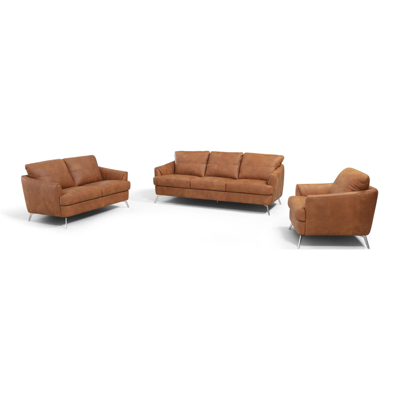 Calgary Furniture Emporium Safi Stationary Fabric and Leather Look Loveseat LV00217 IMAGE 5