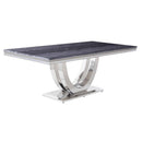 Calgary Furniture Emporium Cambrie Dining Table with Faux Marble Top and Pedestal Base DN00221 IMAGE 1