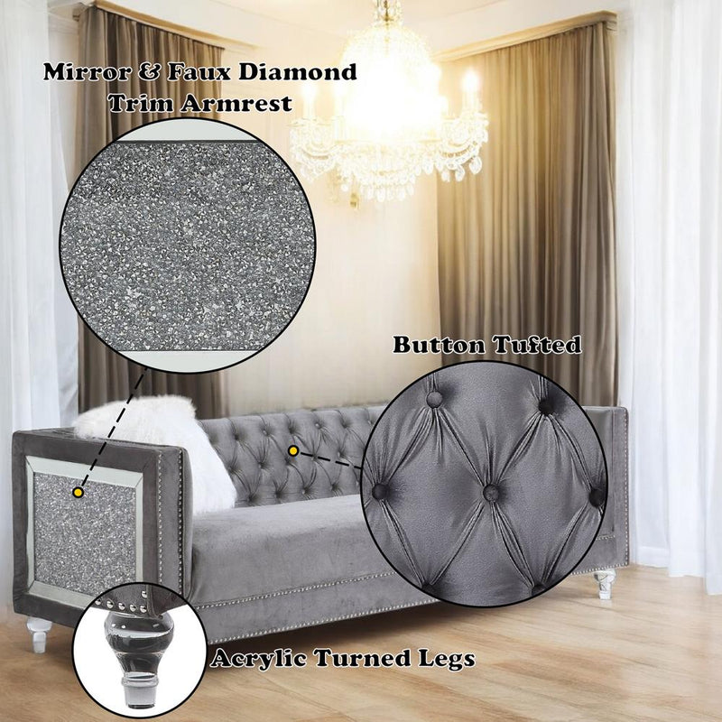 Calgary Furniture Emporium Heibero II Stationary Fabric Sofa LV00330 IMAGE 11