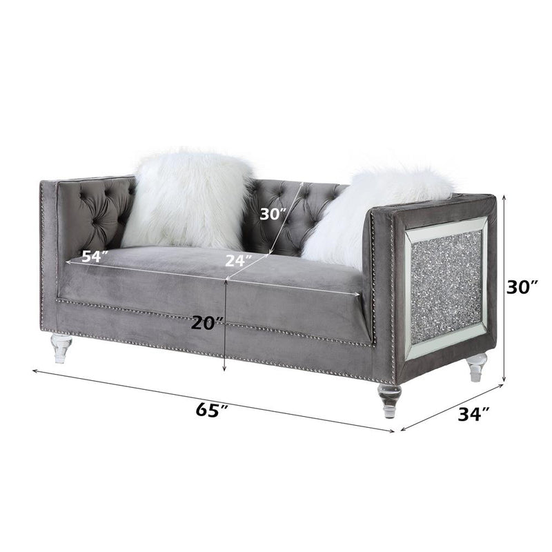 Calgary Furniture Emporium Heibero II Stationary Fabric Loveseat LV00331 IMAGE 10